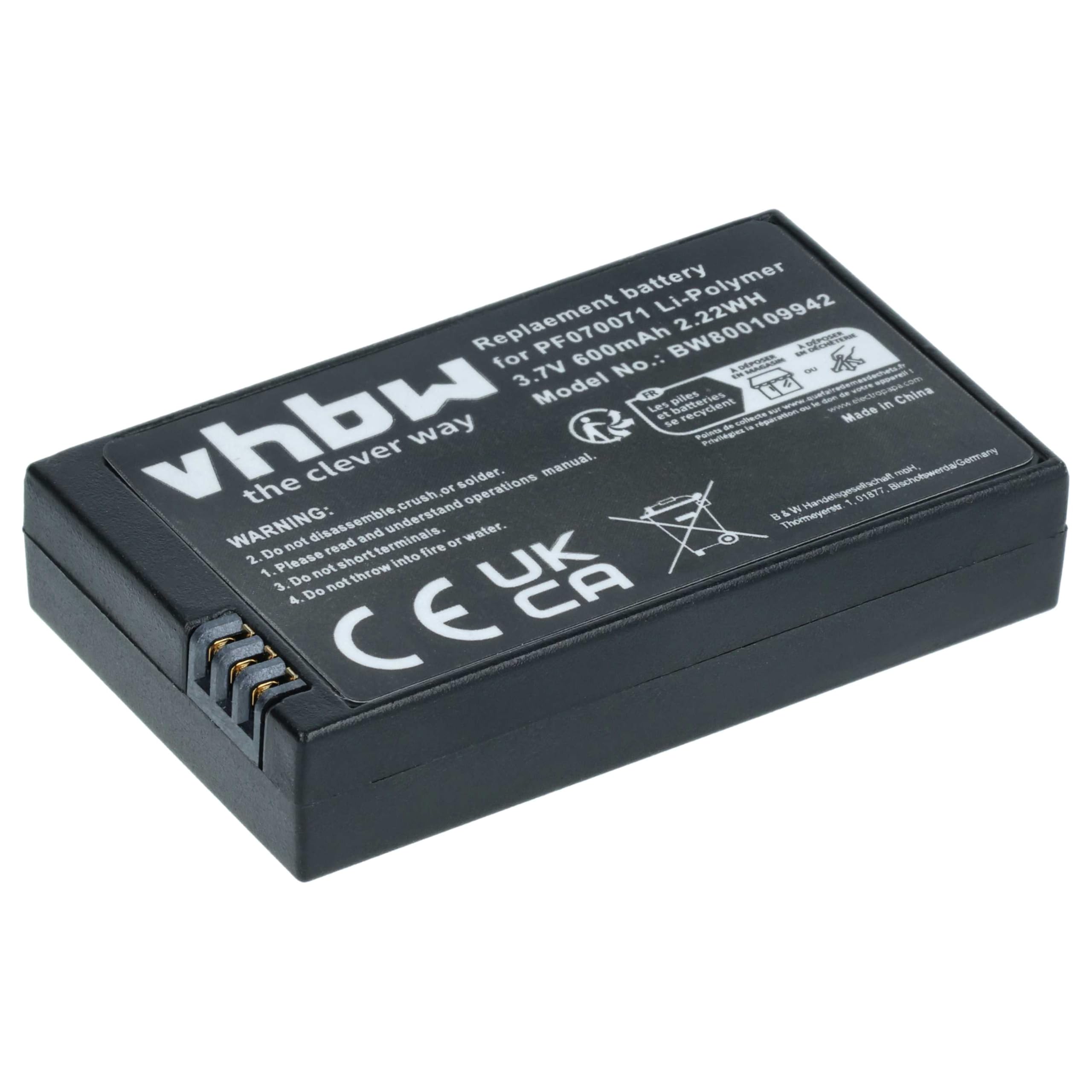 vhbw Batterie Compatible avec Parrot Minidrone Jumping Sumo | Rolling Spider drone (600mAh, 3,7V, Li-polymère)