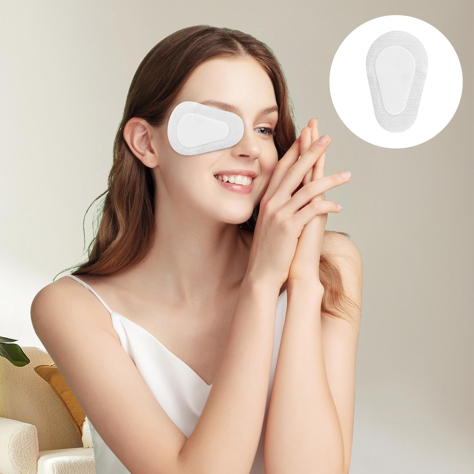 30 Pièces Pansements Oculaires Eye Patchs Non Tissés, Pansements oculaires lavant pour yeux sensibles, oculaires jetables Idéal pour amblyopie, œil paresseux Care