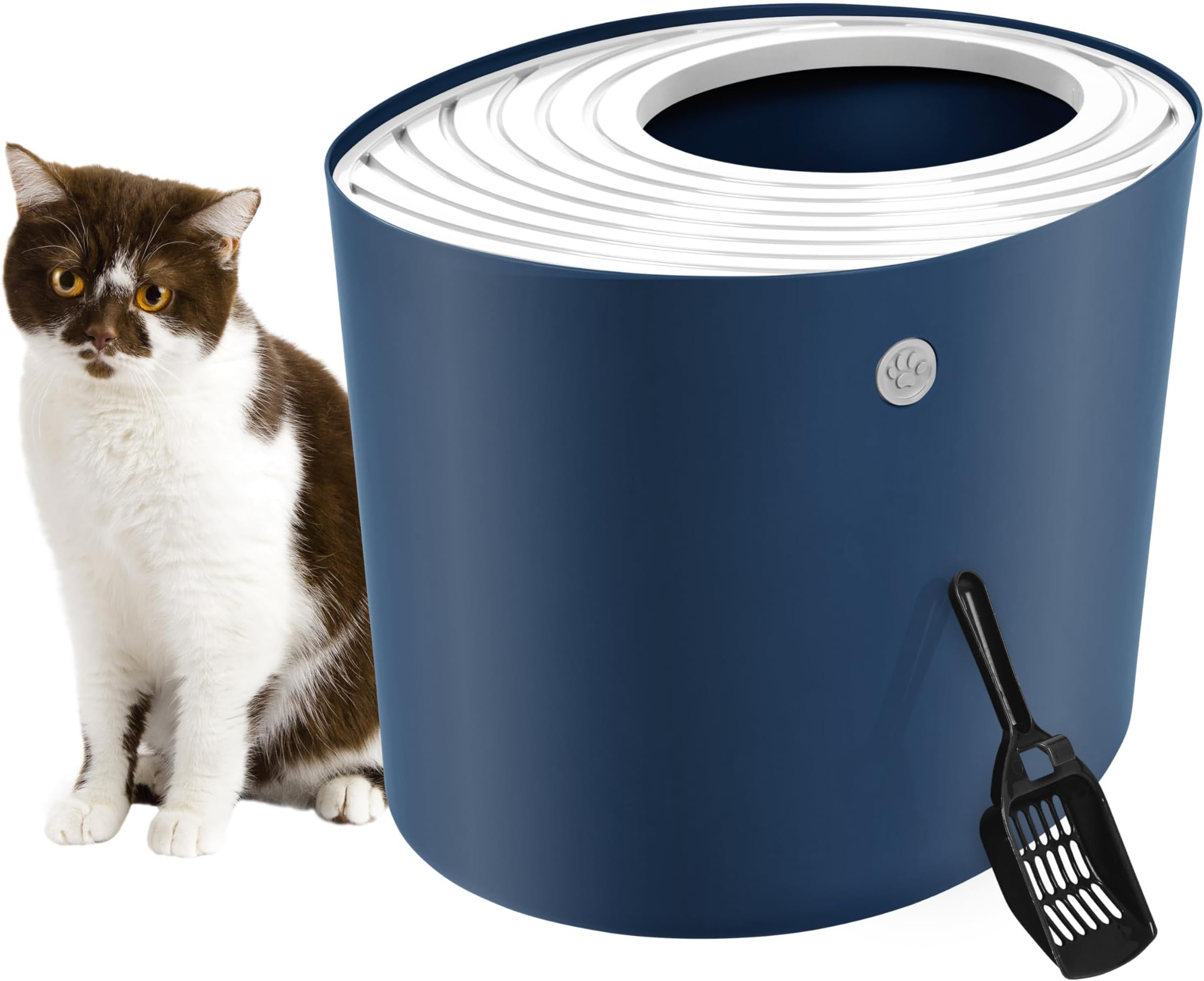 Van Ness Pets Odor Control Large Enclosed Cat Litter Box, Hooded, Pearl, CP6 Pet