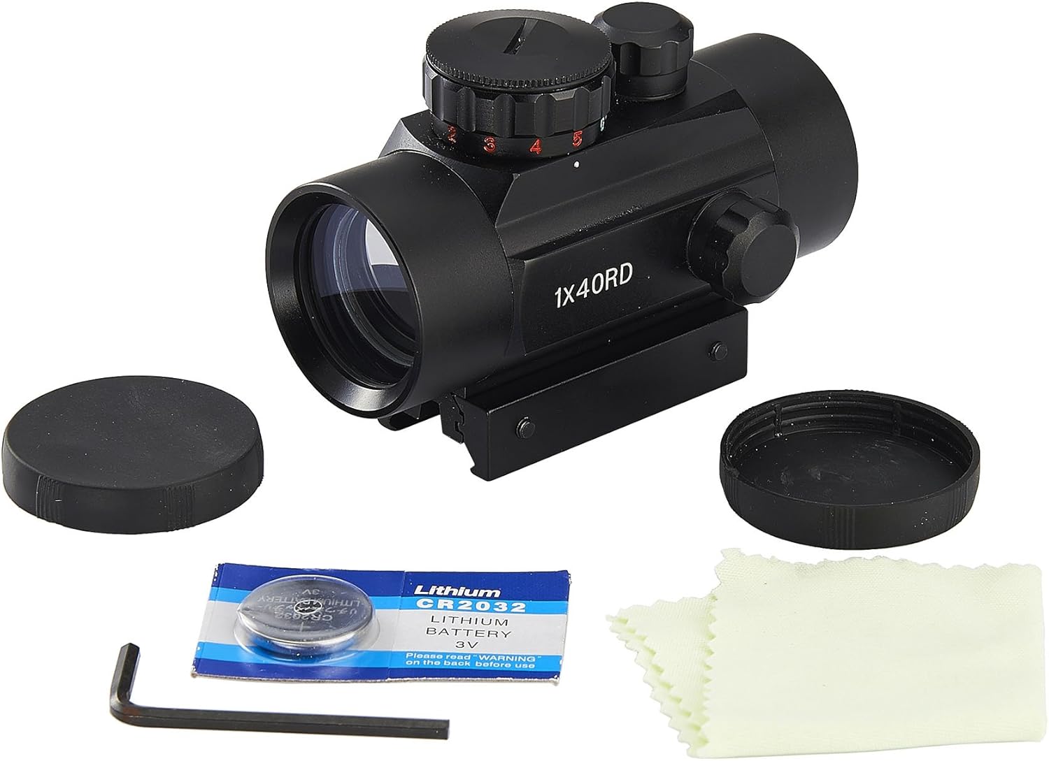 Pinty Tactical 1x40mm Reflex Red Green Dot Sight Riflescope with Free 20mm Mount Rails : Sports & Outdoors