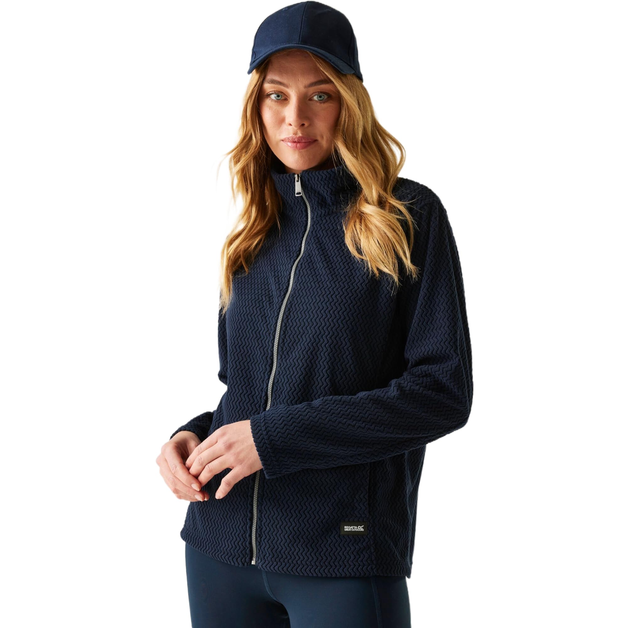 Regatta Womens Heidy Full Zip Fleece Plush Stretch Warm Winter Layer Top