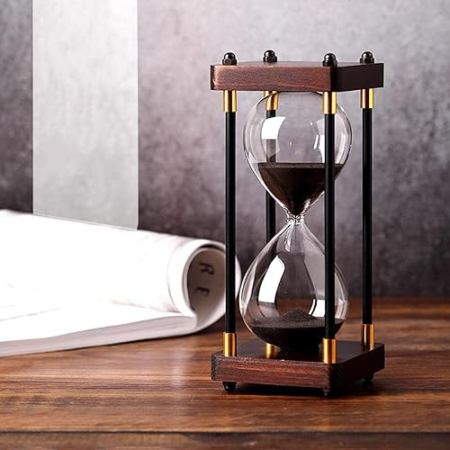 Miniatura 10 de JINYISI Reloj de arena, temporizadores de arena, temporizador de reloj de arena, vidrio de hora, temporizador de arena de reloj de arena, reloj de