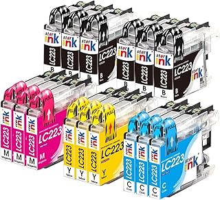 Starink LC223 Compatible for Brother LC221 LC223 Ink Cartridges with Brother MFC-J5625DW DCP-J4120DW MFC-J5320DW MFC-J4420DW MFC-J4620DW MFC-J4625DW MFC-J480DW DCP-J562DW MFC-J5620DW MFC-J5720DW