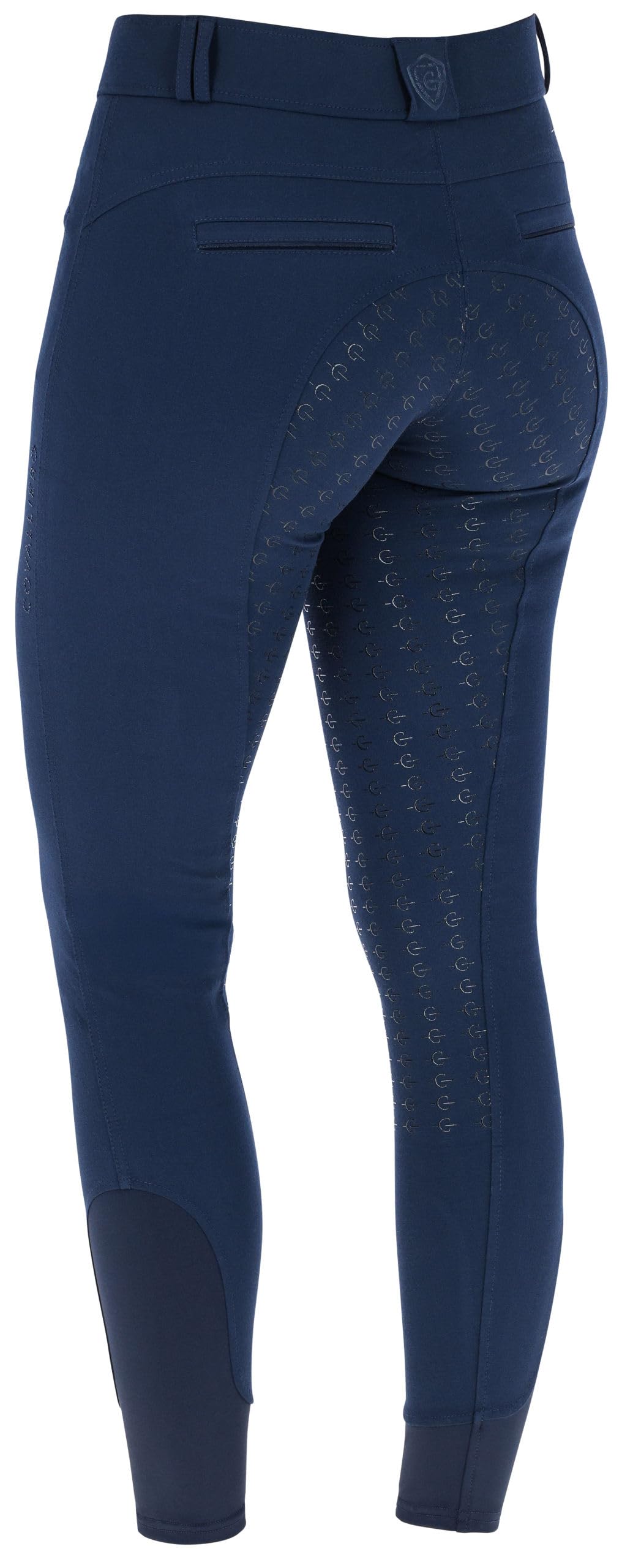 Covalliero Reithose Signature, Gr. 42, Dark Navy, Polyester, Baumwolle, Damen, Zwei Reißverschlusstaschen, mit Handytasche, maschinenwaschbar bei 30°C, 3232420