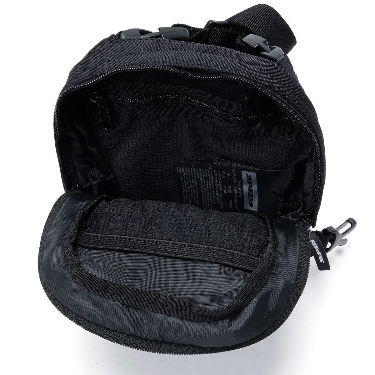 SPIDI, Leg Bag, Beintasche Motorrad, Leicht und Widerstandsfähig, 3L Fassungsvermögen, Verstellbare und Abnehmbare Gurte, Hochfestes Polyester, Ideal für Reisen und Pendeln, Einheitsgröße