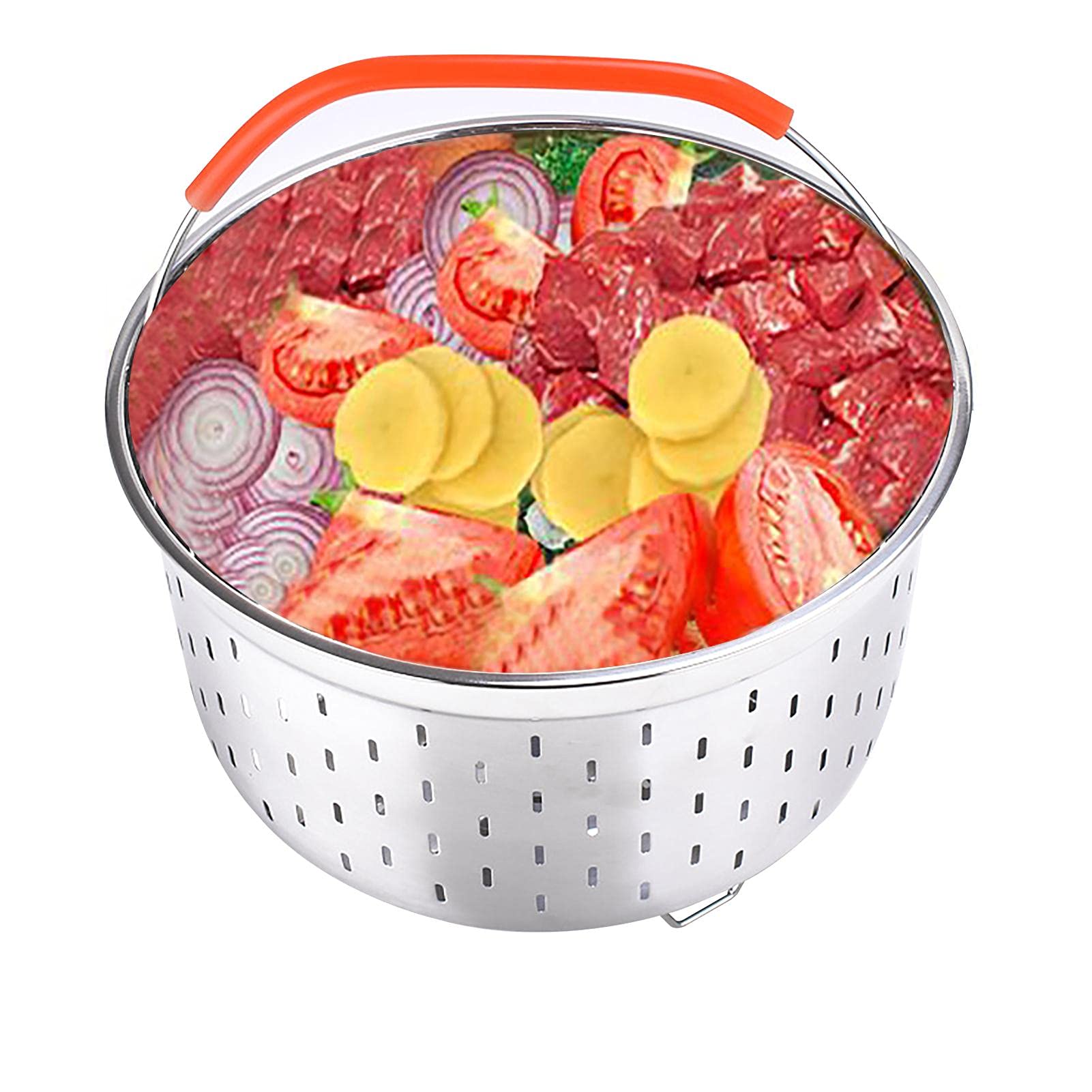 Panier Vapeur Acier Inoxydable 22cm - Pour Autocuiseur, Cuisson Vapeur, Riz, Légumes