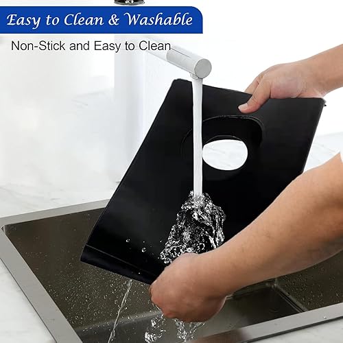 Miniatura 5 de Funda para estufa, protectores superiores de estufa para cocina Samsung de gas, fundas reutilizables para quemadores de gas, revestimiento