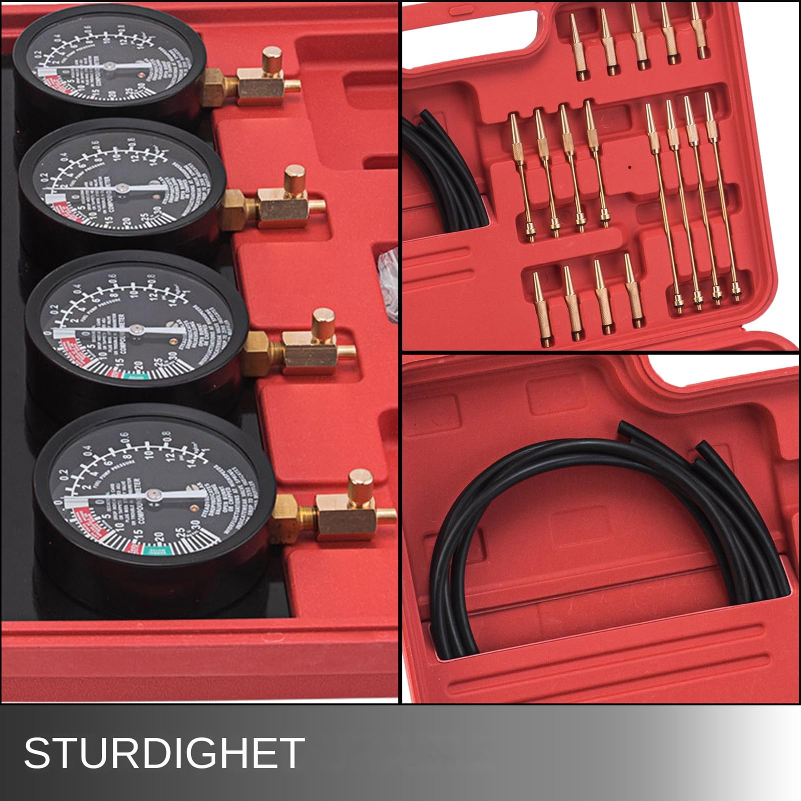 Sincronizador de Carburador Kit De Ajuste Para Carburadores De Moto | Kit de Sincronización de Carburadores Para Taller Garaje Viajes Carretera Profesional Y Diario
