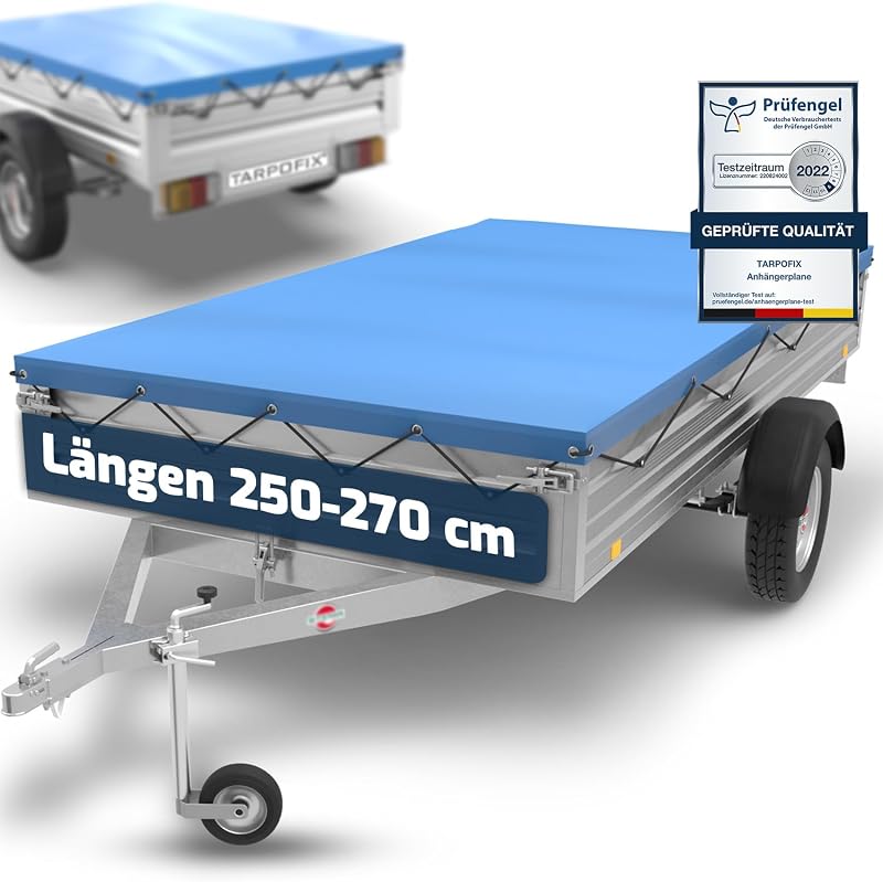 Tarpofix Ponyva Utánfutóhoz 257,5x134,5cm Kötéllel PVC Erősített