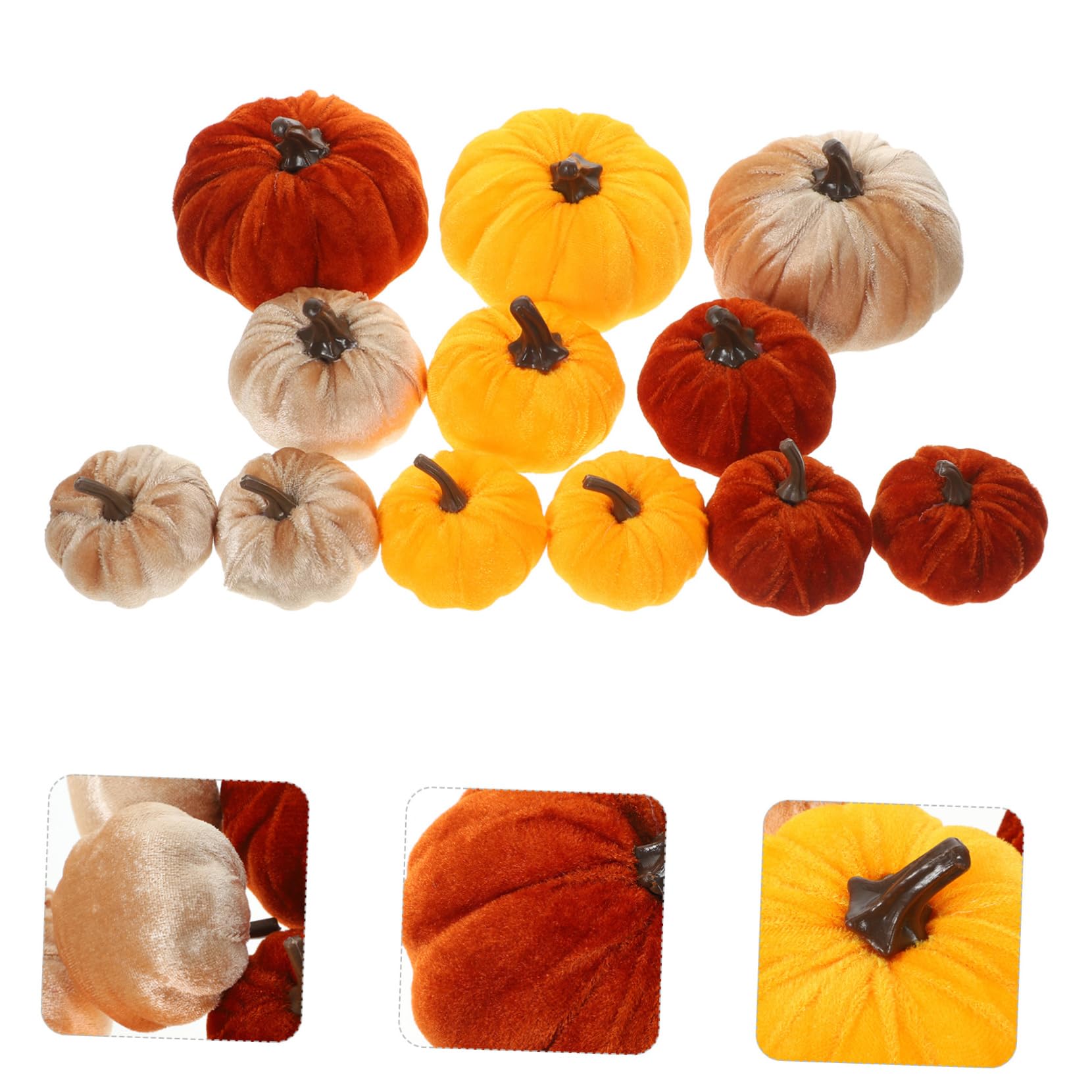 FAVOMOTO 12 Pieces Halloween Decoration Harvest Decorations Autumn Pumpkin Decoration Halloween Decorations Halloween Pumpkin Accessory Decorative Pumpkin Model Cloth
