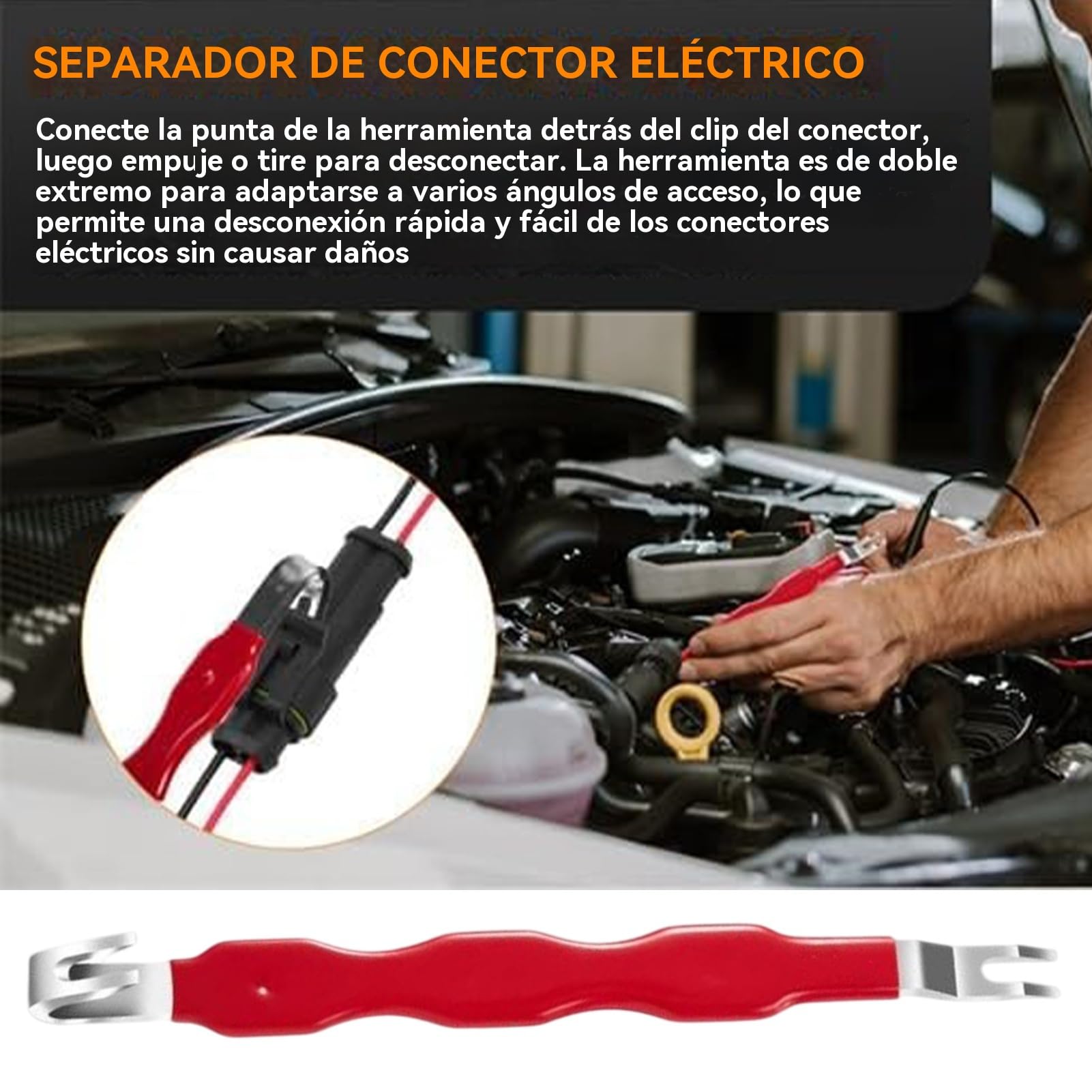 Outil séparateur de connecteurs - Dispositif de déconnexion de câbles, levier à double point à haute résistance, accessoire fiable pour déconnecter les prises | Retrait automobile avec actionnement