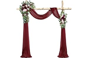 ponatia Burgundy Wedding Arch Flowers Kit: Elegant Ceremony and Reception Décor