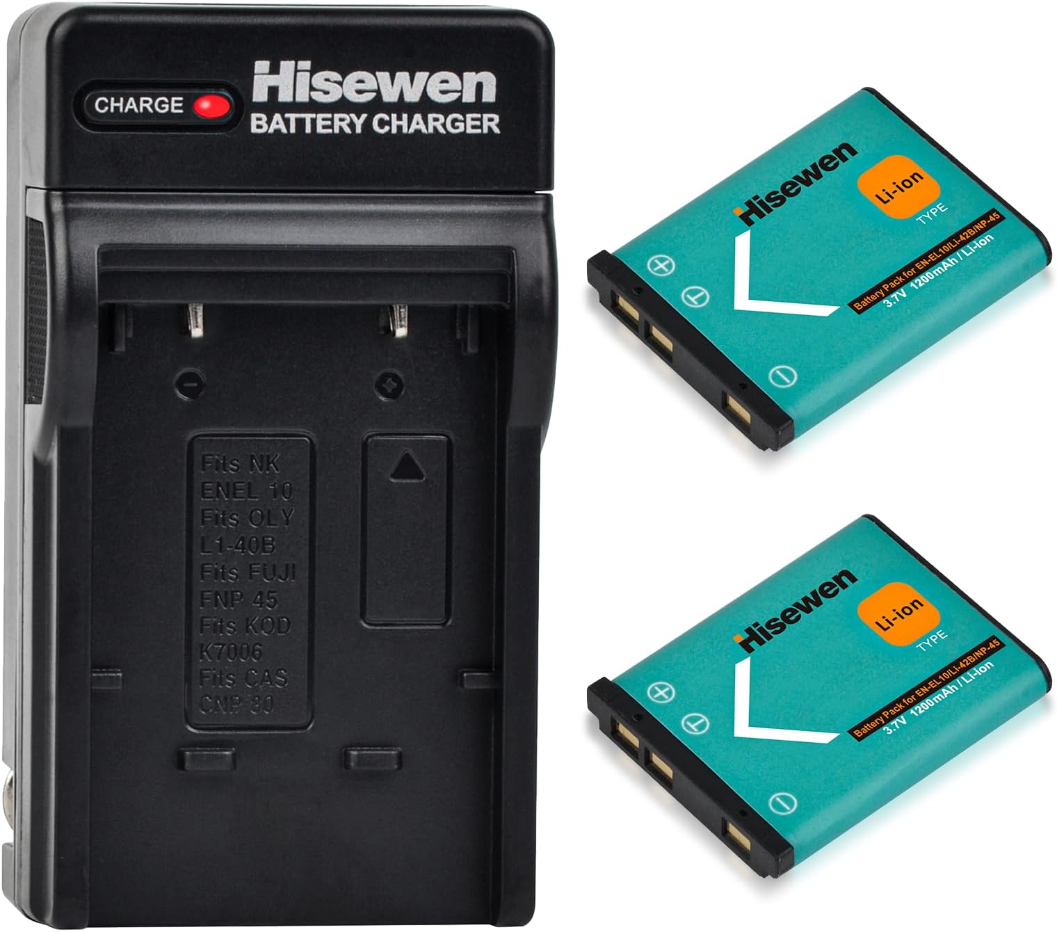 Batteria Sostitutiva Per Nikon EN-EL10 – 740mAh – Adatta Per COOLPIX S60, S200, S500, S600, S4000