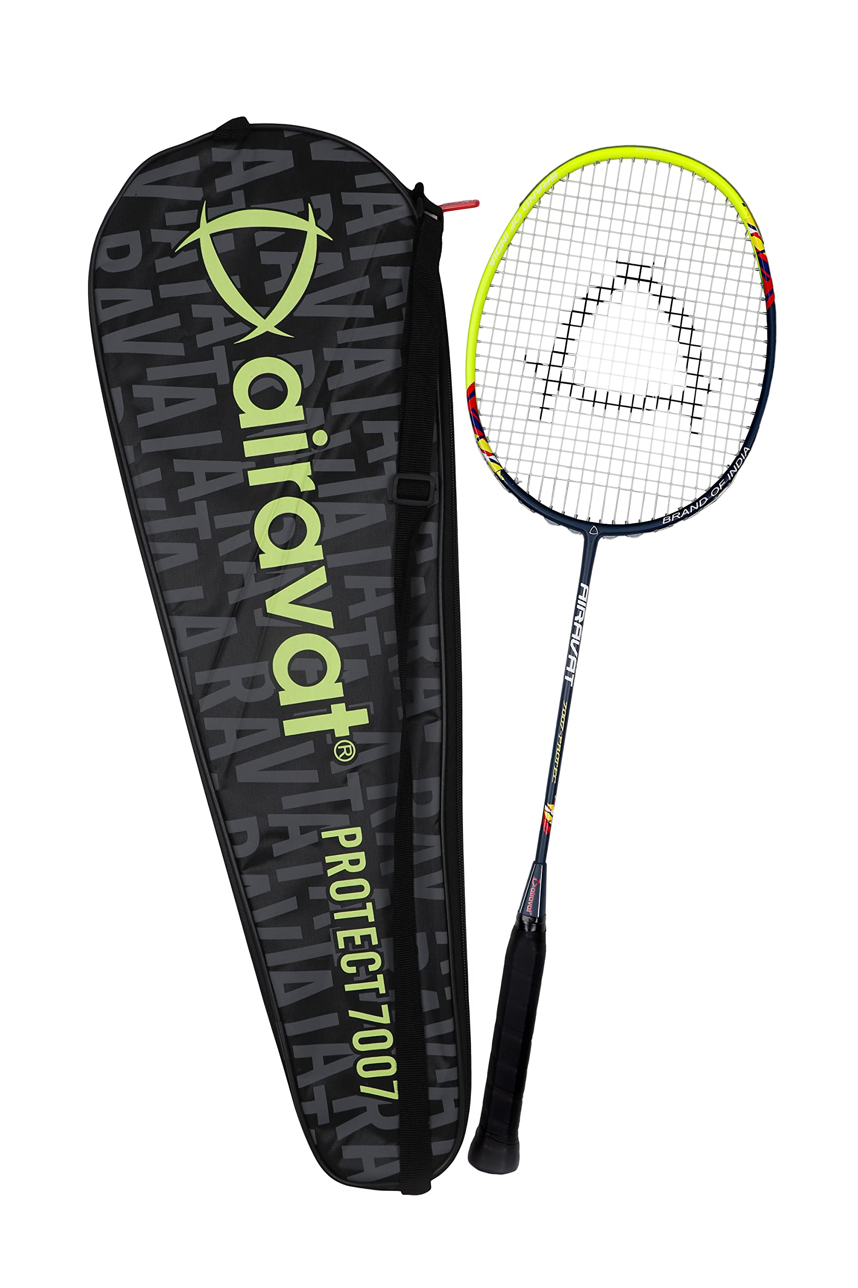 PROTEC Badminton Racket, Full Size 30T Japanese High Modulus Graphite Badminton Racquet, Light Blue