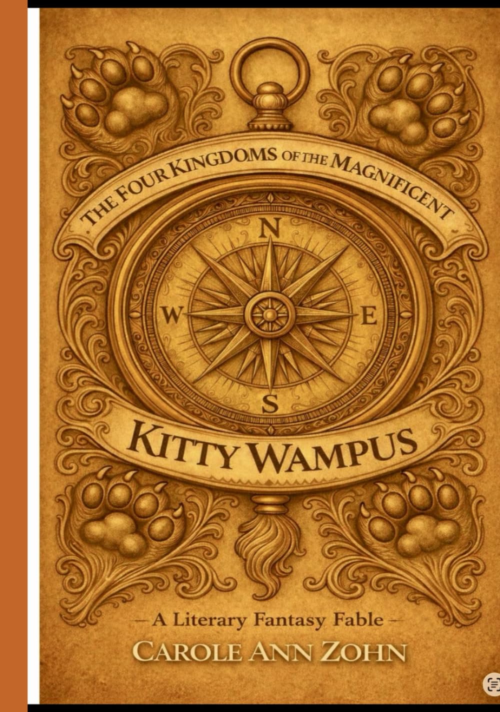 The Four Kingdoms of the Magnificent Kitty Wampus: A Literary Fantasy Fable      Hardcover – Large Print, March 6, 2026