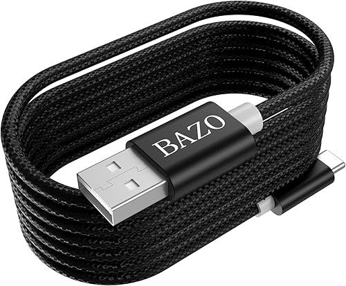 BAZO Cable USB C a cargador (6 pies/5.9 ft), cable USB 2.0 tipo C de 100 W, alimentación de carga rápida para iPhone 15 Pro/iPhone 15 Pro Max,