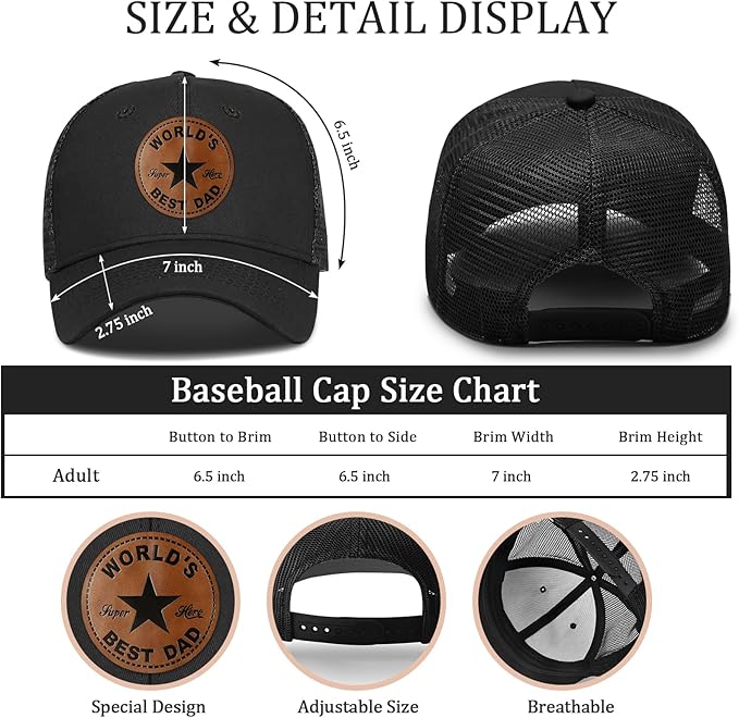 Best Dad Ever! Baseball Cap - Father's Day Gift Idea