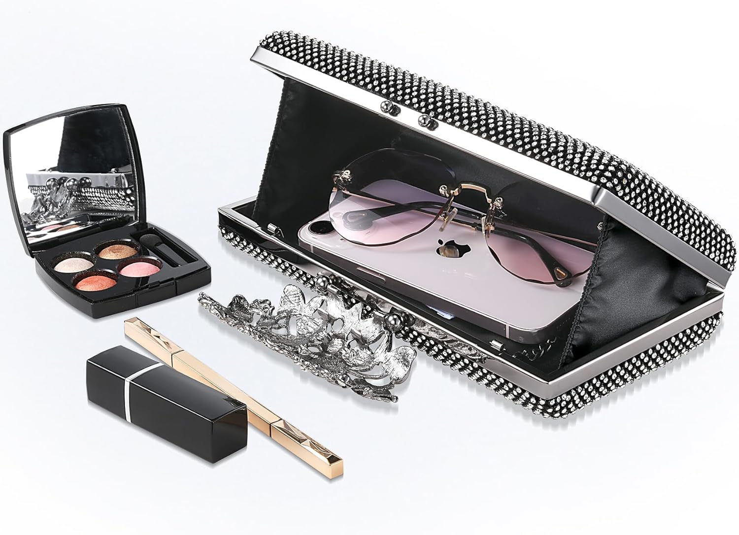 Evening Handbags Sparkly Party Bags Wedding Guest Clutch Purses for Women Formal - Image 5