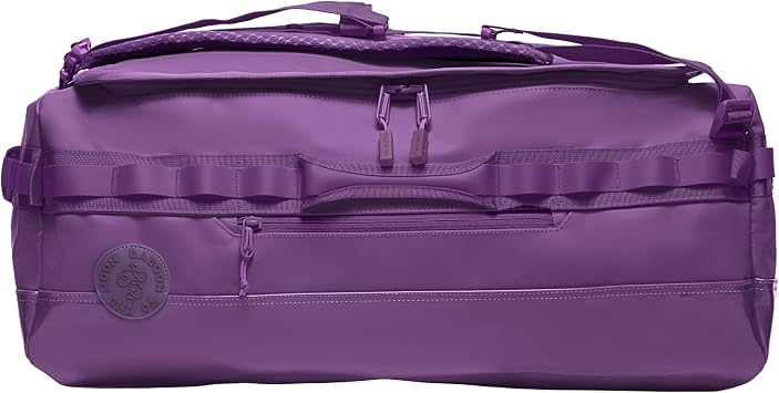 Baboon to the Moon Go-Bag Duffle Bag - Stylish Travel Bag in Multiple Colors - Lightweight, Durable, Water-Resistant Luggage for Men and Women New Purple, Big Checked Bag
