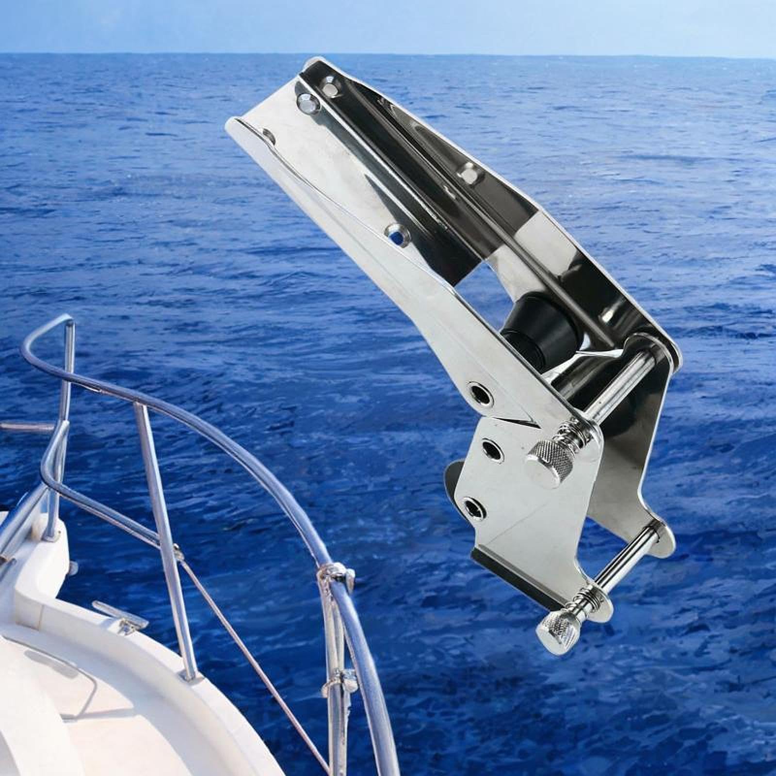 Rodillo de Ancla de Proa de Acero Inoxidable para atraque de Yates Marinos, fiable, con bisagras para Mayor Seguridad. Anclaje para embarcaciones.