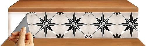Miniatura 5 de Tira de vinilo autoadhesiva, fácil de recortar y limpiar, reposicionable, removible, resistente al agua, murales para calcomanías de escalera
