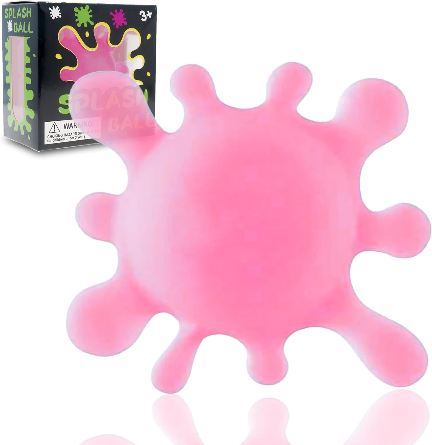 Spectacular Splat-Tastic Squishy Toy, Stress Splat Toy, Gel Filled Fidget Toys for Kids Stress Relief - High Density Squeeze Balls for Students Calming,Ideal Gifts for Kids, Birthday & Christmas