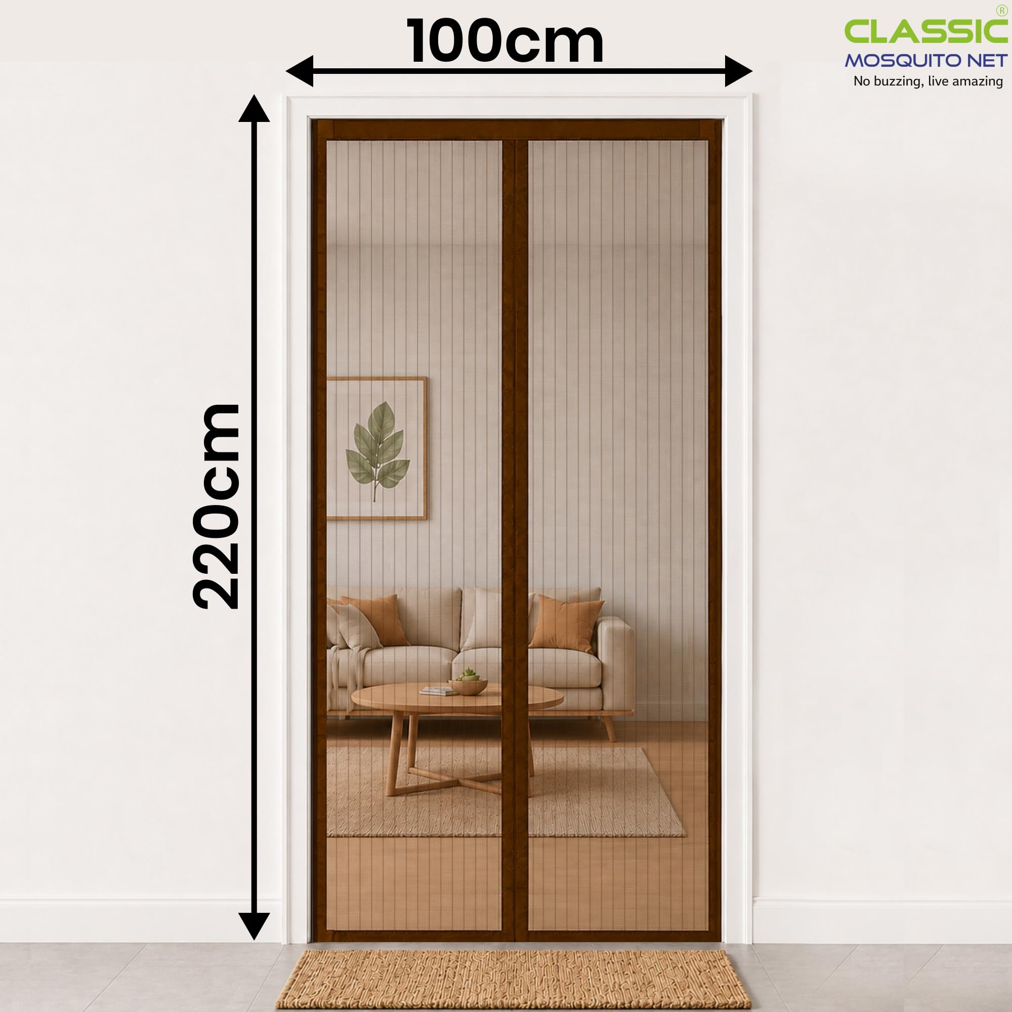 Magnetic Mosquito Net - Auto Close & Insect Protection -2 Magnetic Mosquito Net - Auto Close & Insect Protection -2