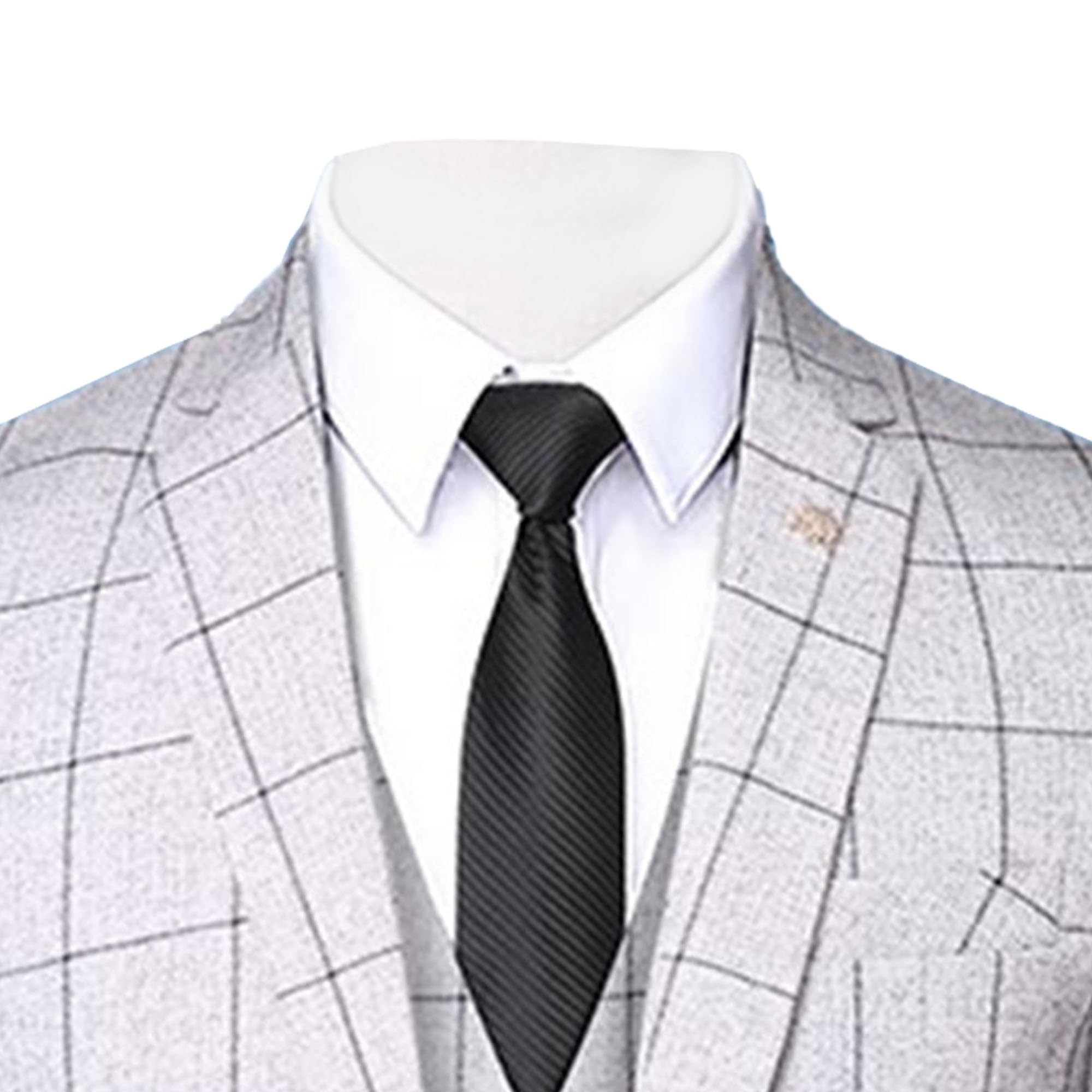 Abiti 3 Pezzi Slim Fit A Righe per Uomini Blazer Lavoro con Risvolto dentellato Giacche Da Sposa Di Moda