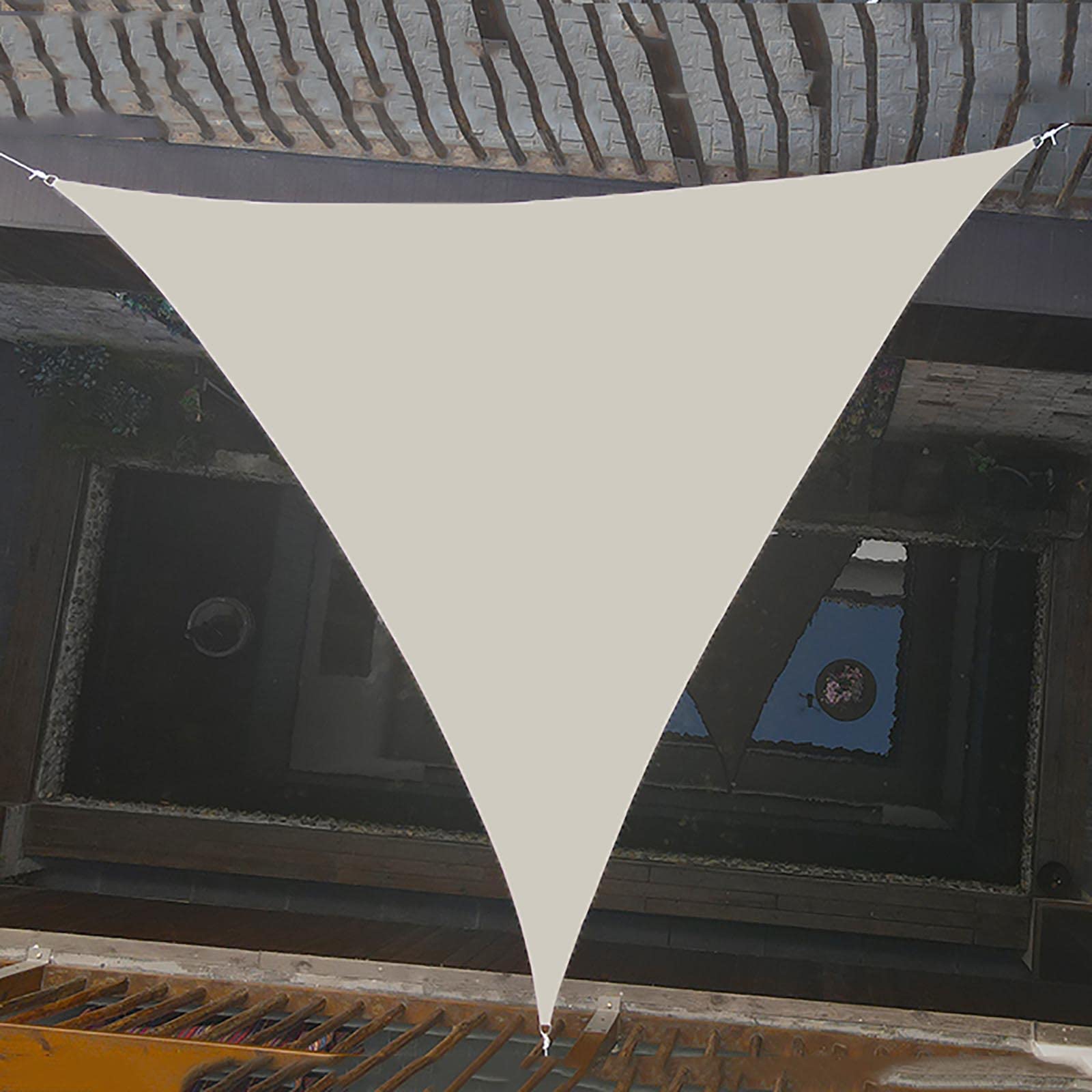 Voile d'ombrage triangle durable et résistante à l'eau JATIBOSH