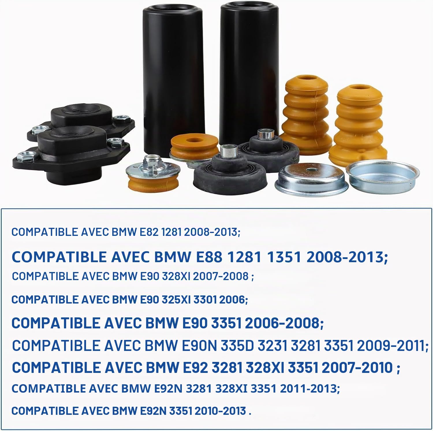 Amortisseur Arrière de Suspension Compatible avec Série 1 Série 3 X1 E81 E82 E84 E87 E88 E90 E91 E92 E93 33506771737