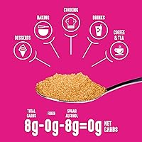 Vista 4 de Lakanto Edulcorante de Fruta del Monje Marrón con Eritritol, Edulcorante Sustituto del Azúcar Moreno para Hornear, Café, Avena y Más, Keto