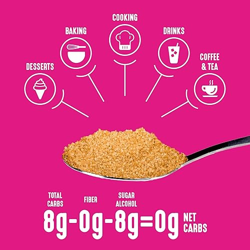 Miniatura 4 de Lakanto Edulcorante de fruta de monje moreno con eritritol, sustituto del azúcar moreno, cero calorías, hornear, vegano, apto para dietas