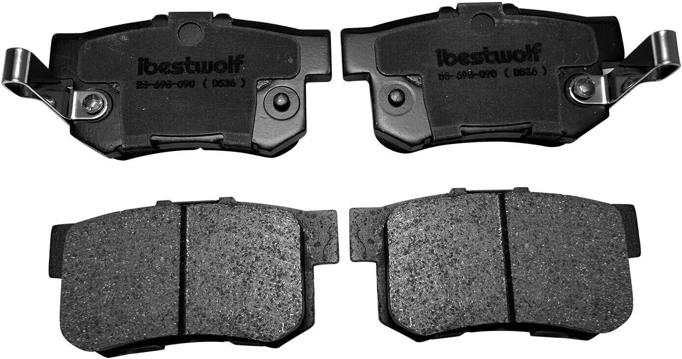 BST BSSP Front & Rear Ceramic Brake Pads, Truck and Tow Brake Pads Set P-914 P-536, D914 D536 for 2002-2003 2004 Honda CR-V 2003-2011 Honda Disc Break Brake Pad