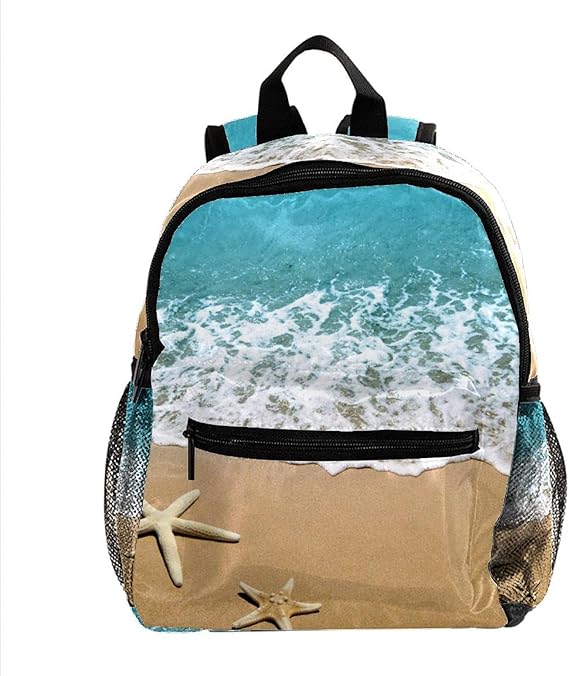 Travel Backpack for Girls Boy School Daypack Outdoor Walk bag beach starfish Printed Sackpack