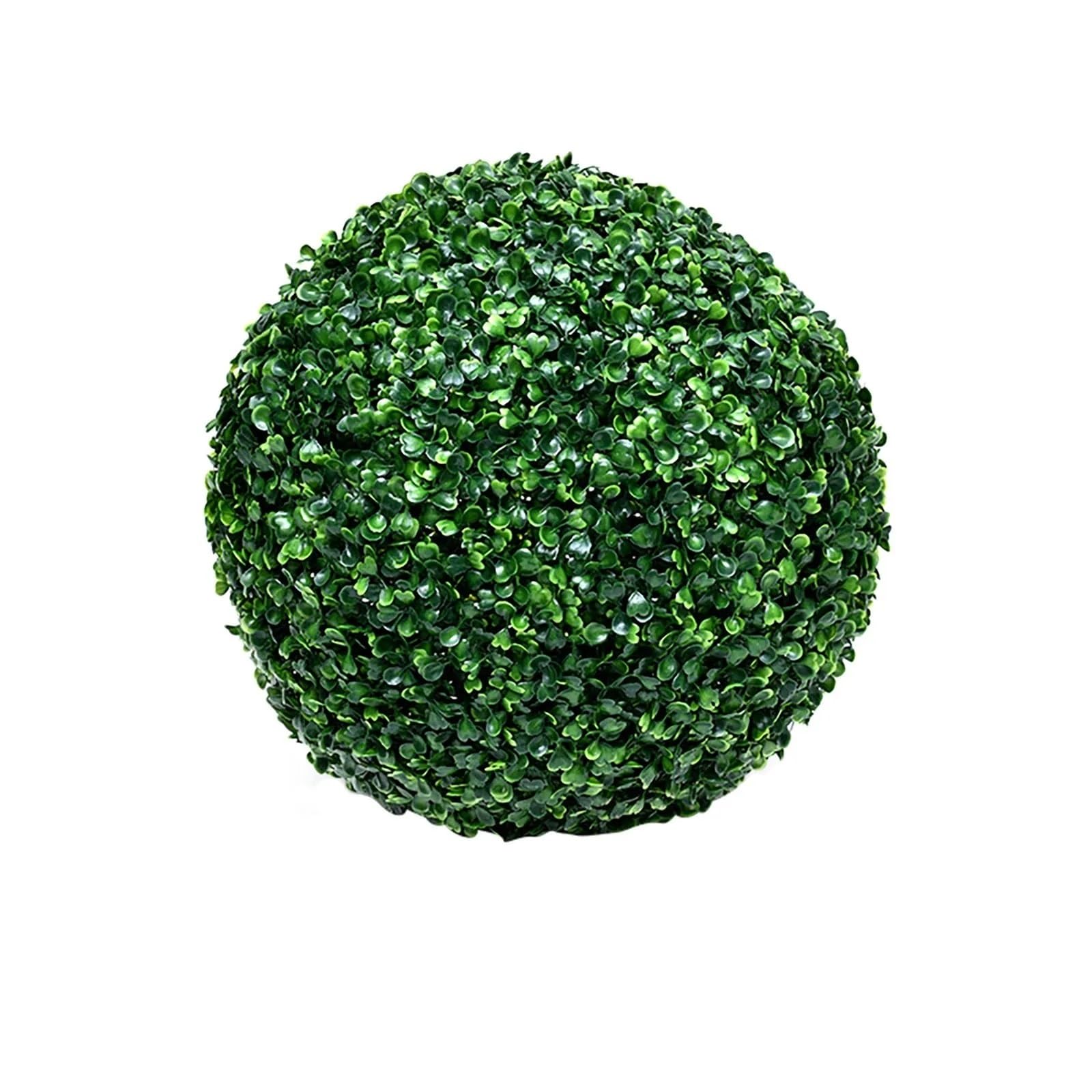 LNNXSZ Topiary Balls Artificial Plant Boxwood Topiary BallFaux Plants Decorative Grass Balls For Home Patio Garden Balcony Wedding Decor(36cm)