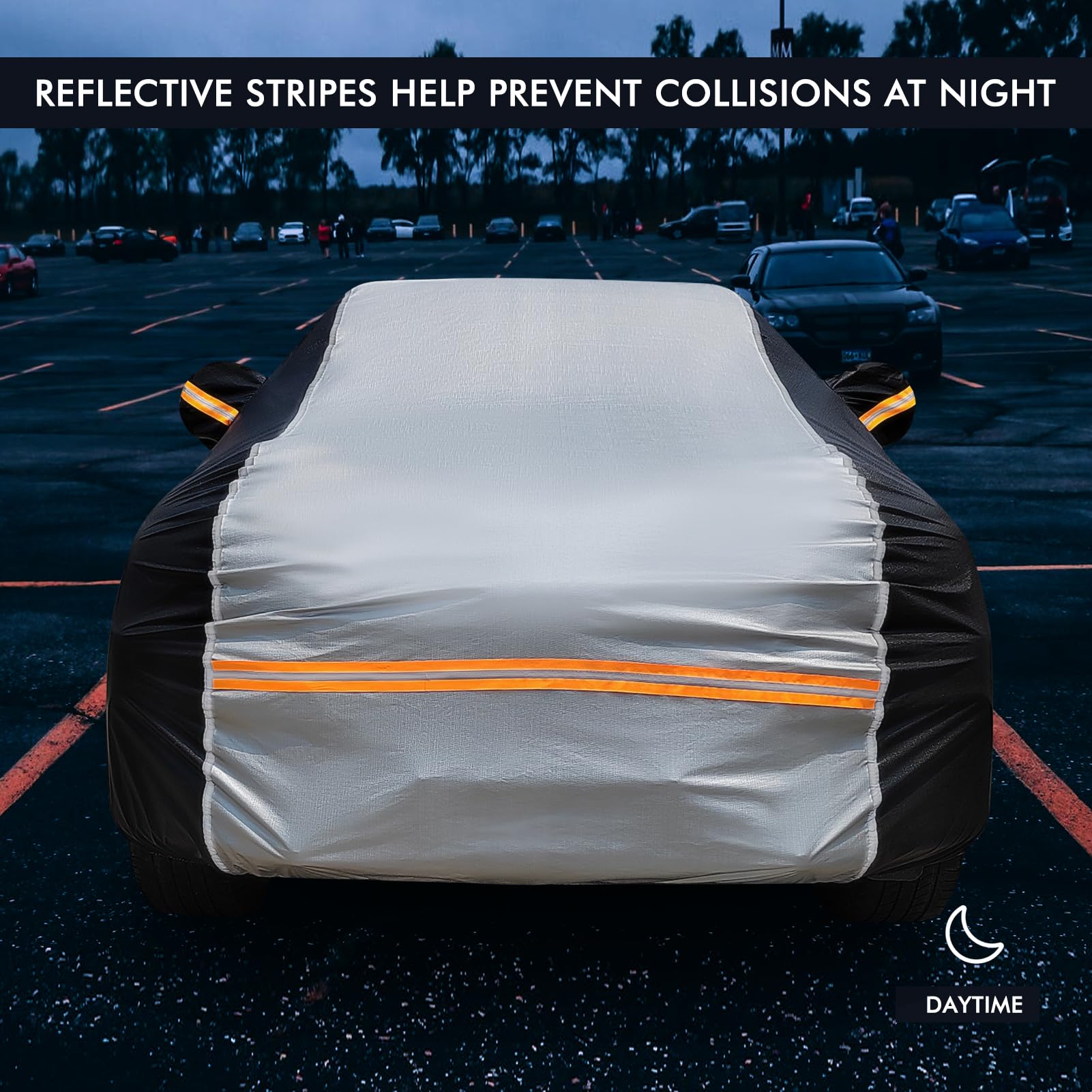 6 Layers Car Cover Waterproof All Weather Car Cover Waterproof All Weather Outdoor Full Exterior Cover Rain Sun — view 7