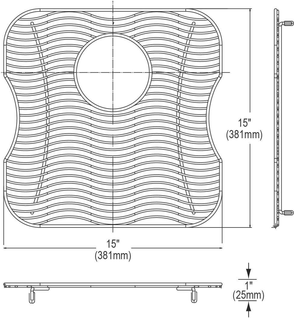 Elkay LKWOBG1616SS Stainless Steel Bottom Grid