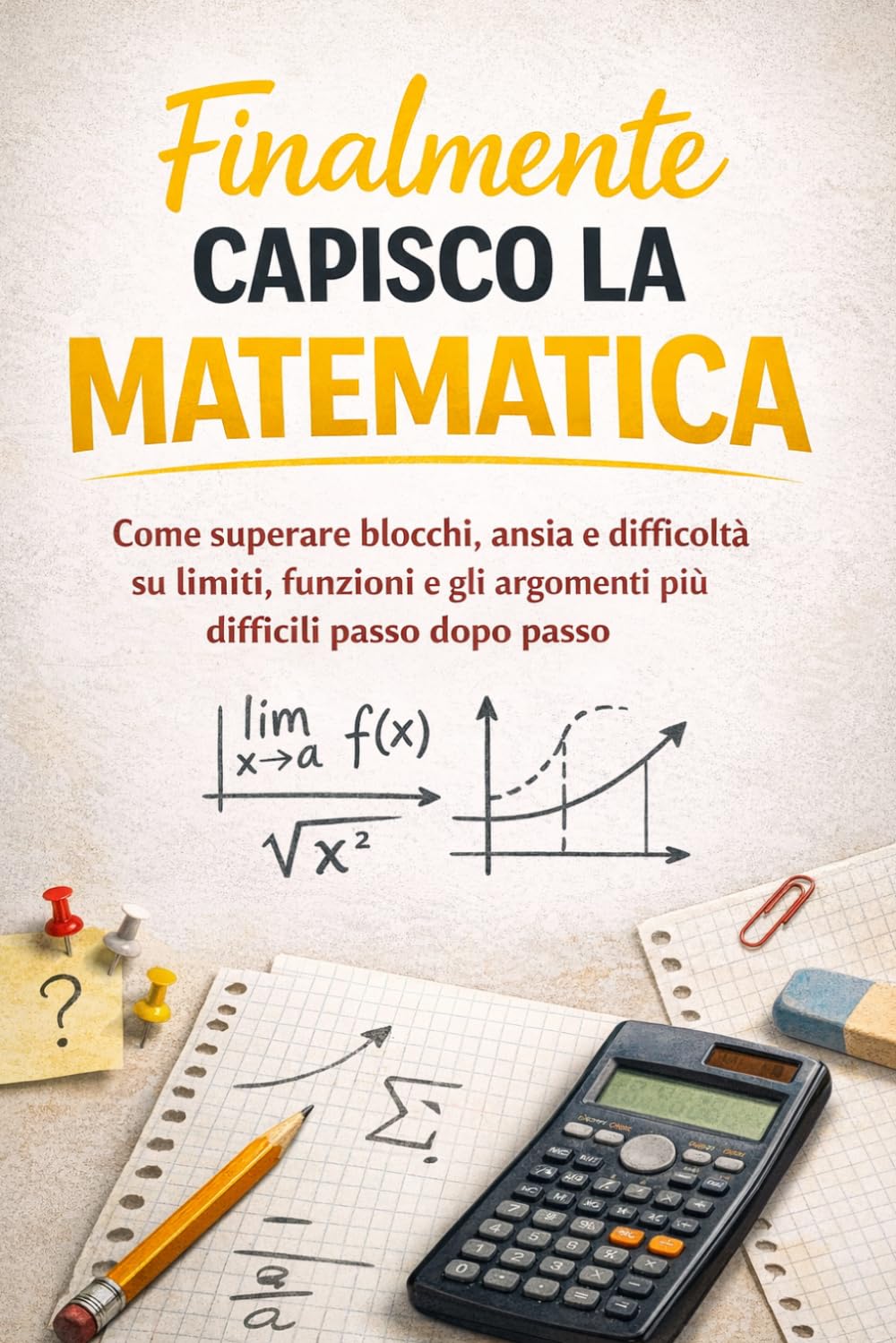 Finalmente Capisco la Matematica: Come superare blocchi, ansia e difficoltà su limiti, funzioni e gli argomenti più difficili passo dopo passo
