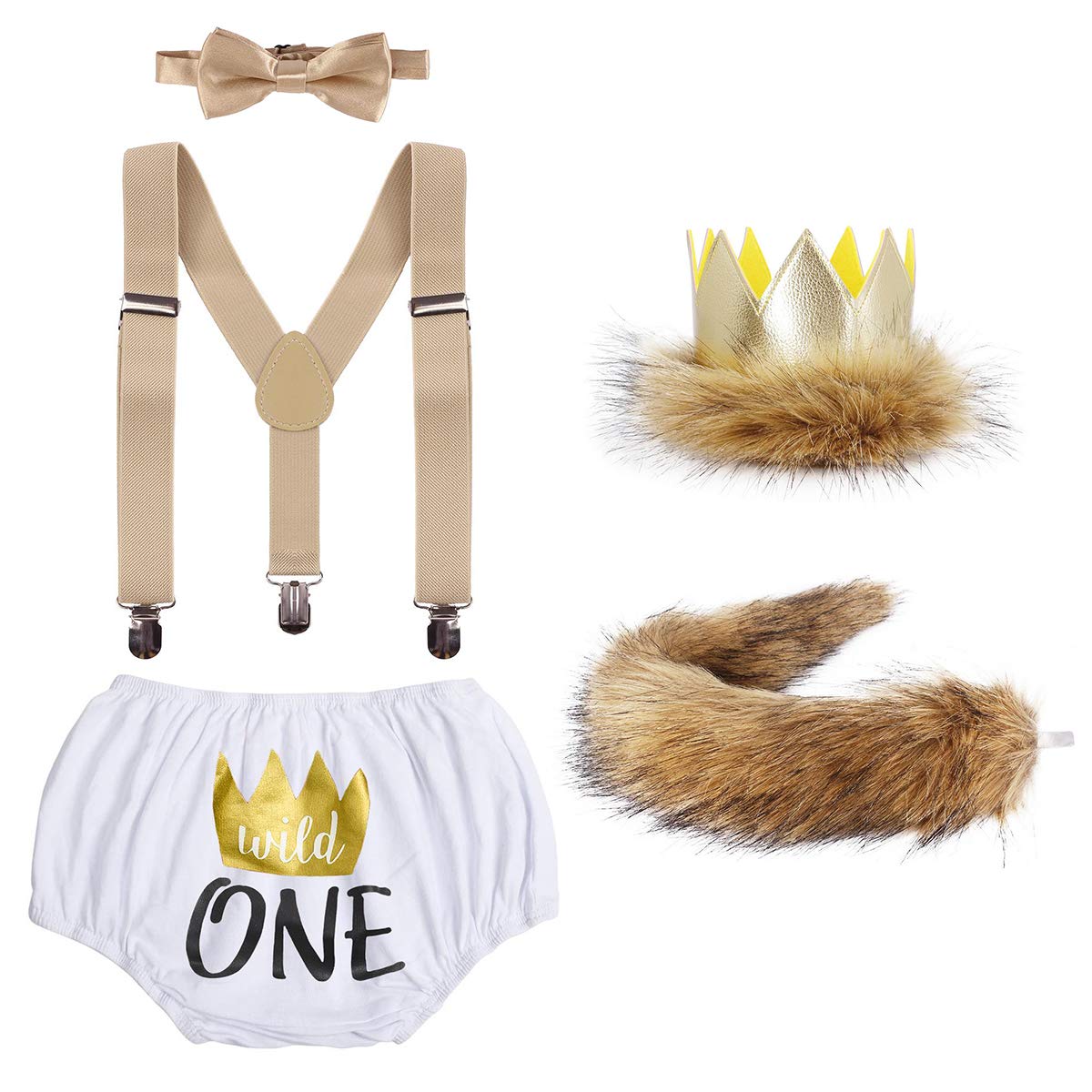 Boys First Birthday Costume  - Lion Tale