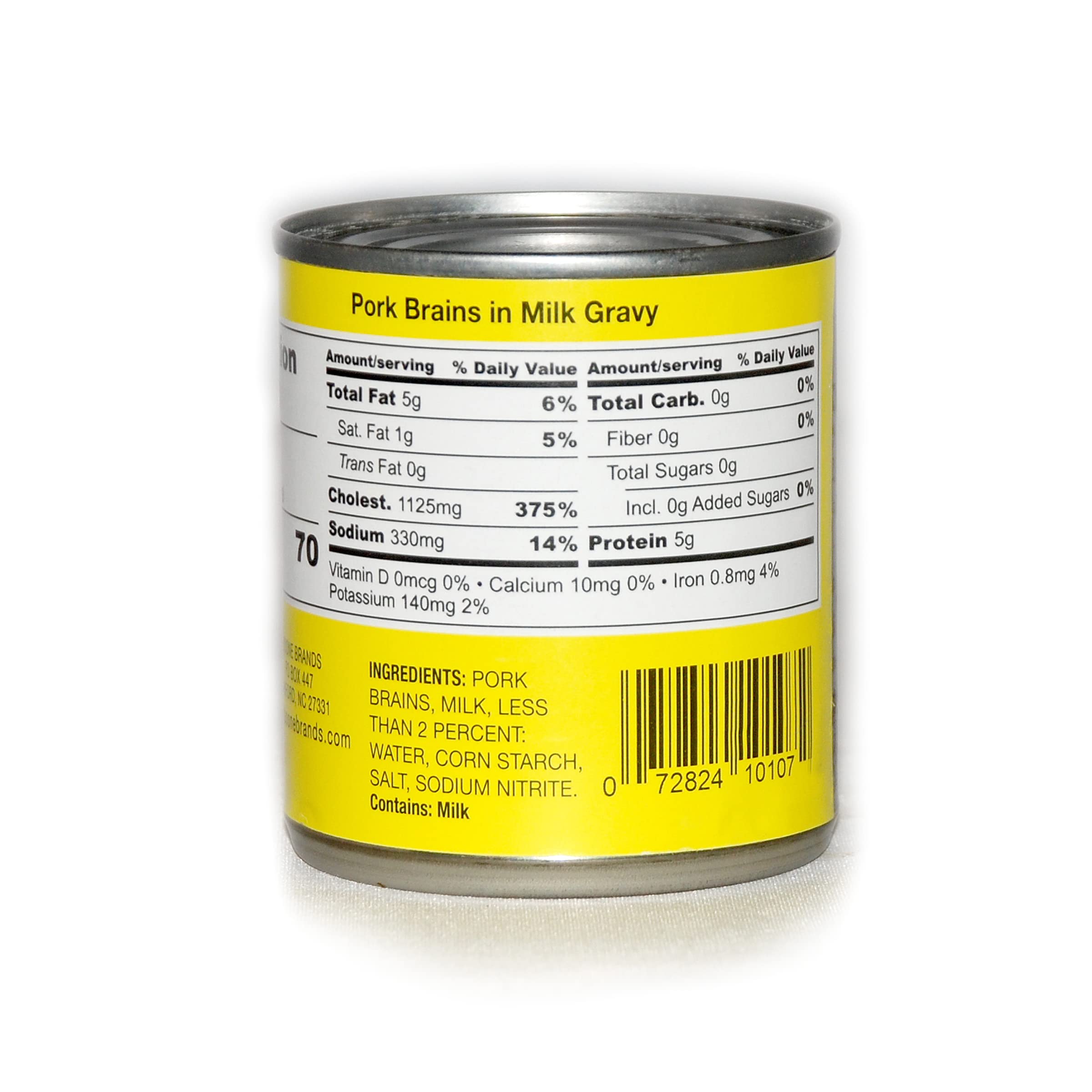 Rose Pork Brains, 4-7oz Cans Bundled with a JFS Recipe Card (Pack of 4)