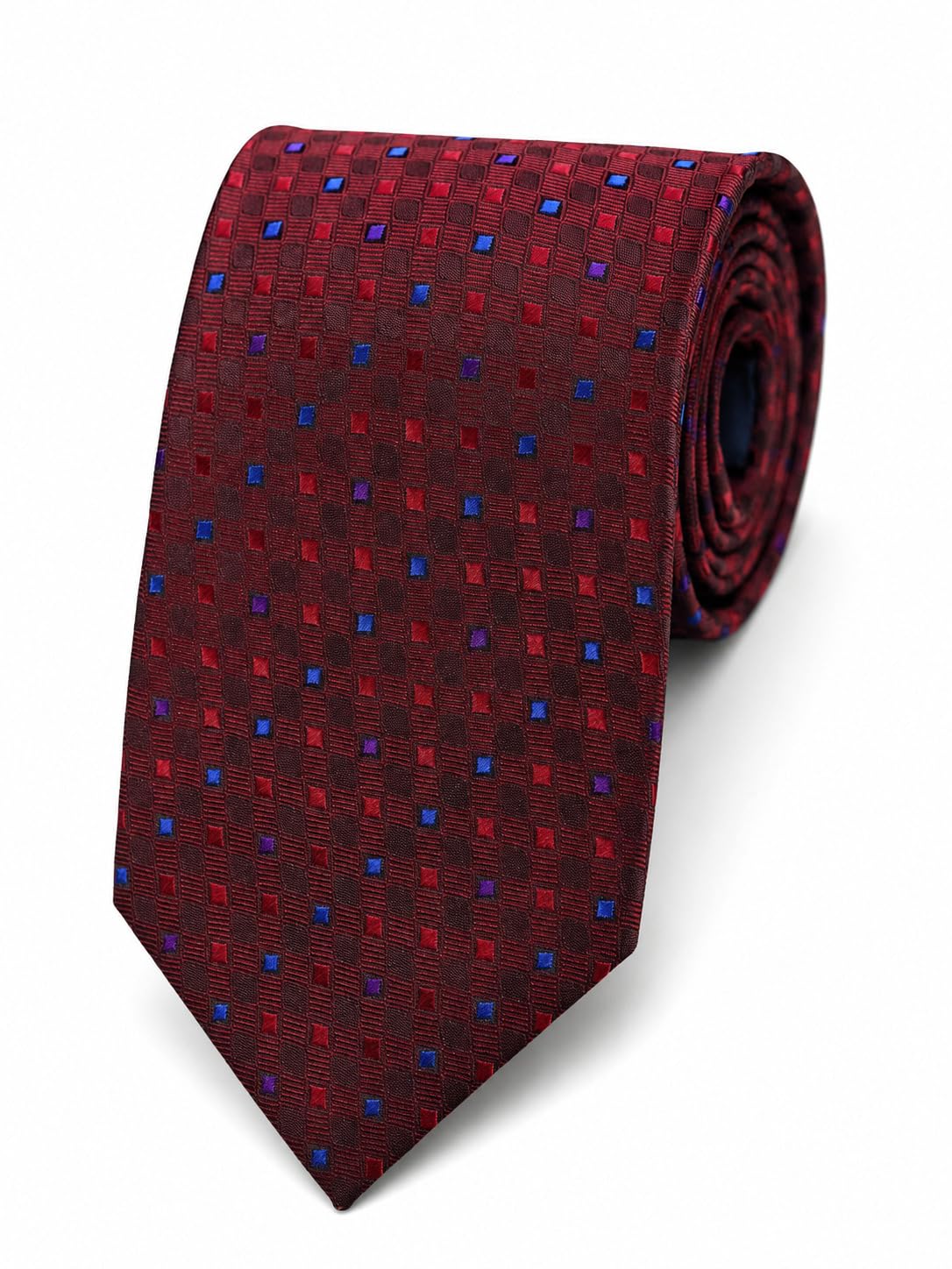 tossido Maroon Polyester Necktie (TSDOINDMICRO18)-picture-26