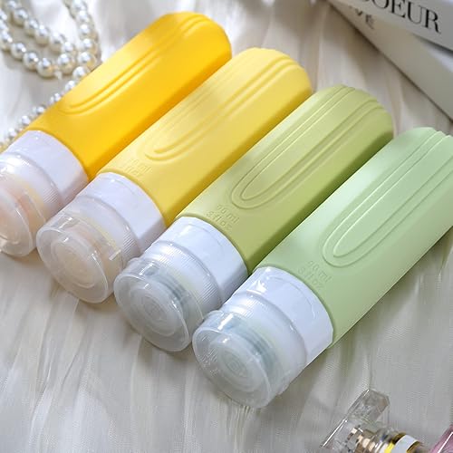 Miniatura 127 de Botellas de viaje para artículos de tocador, aprobados por la Tsa, recipientes de tamaño de viaje de 3 onzas, sin BPA, a prueba de fugas