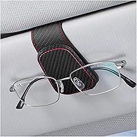 Vista 12 de zipelo Soporte para gafas de sol para visera solar de automóvil, 2 piezas de gancho magnético de cuero para gafas, clip de montaje para gafas de sol