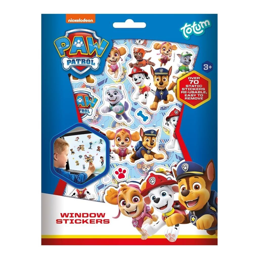 PAW Patrol Fenstersticker – 70 wiederverwendbare Sticker von Totum ab 3 J. | Kreative Fensterdeko für Kids, statisch haftend & wiederverwendbar, für Fenster, Spiegel, Autofenster & eigene Spielszenen