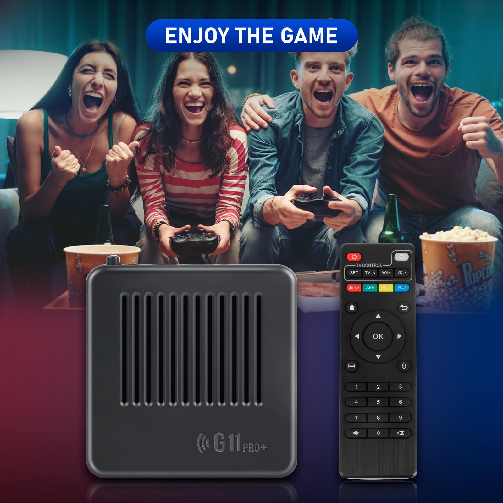 Retrowave G11 Pro, console di gioco G11 Pro 4k + 256 GB con doppio controller wireless 2,4 g, oltre 100.000 giochi Plug & Play, 60 emulatori integrati (256 G)