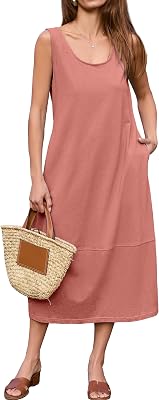 white loose midi dress Midi Dress in White