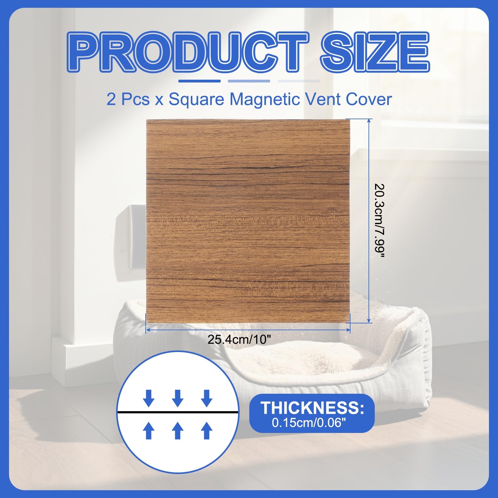 PATIKIL Square Magnetic Vent Covers 10x10 Inch - Image 2