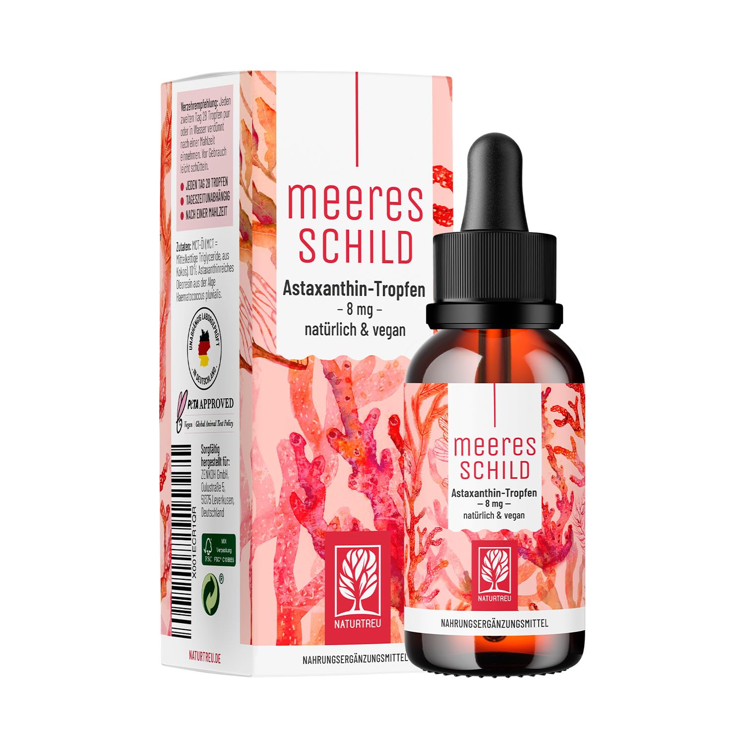 Naturtreu Meeresschild Astaxanthin Tropfen