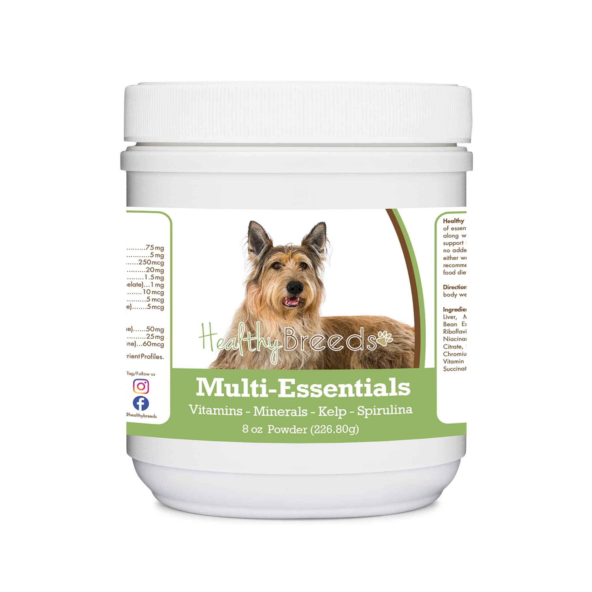 Healthy Breeds Berger Picard Multi-Essentials Powder for Dogs - an Ideal Supplement of Vitamins, Minerals &amp; Antioxidants for Your Dog - 8 oz