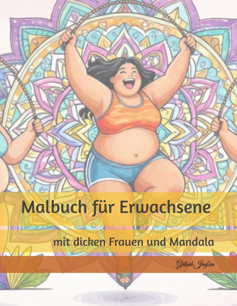 Malbuch für Erwachsene: mit dicken Frauen und Mandala